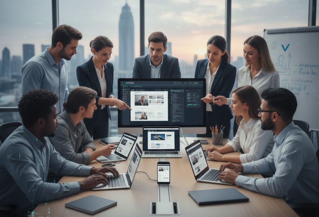 VyntraaDigital web development team building responsive websites